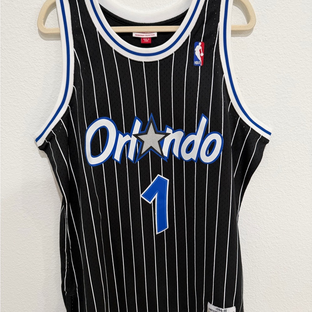 Mitchell & Ness Orlando Magic Pinstripe Jersey